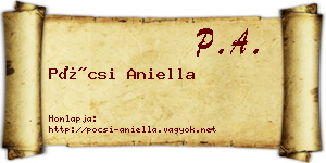 Pócsi Aniella névjegykártya